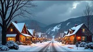 Small Town Christmas Ambiance with Relaxing Music