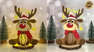 How To Make Paper Cut Lantern Reindeer