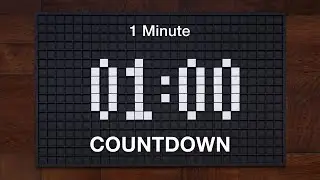 1 MINUTE TIMER ⏰ Handmade analog pixel art countdown with alarm at the end