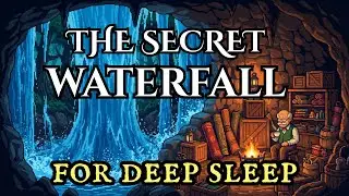 🌊 CALMING Water Story 🌊 The Hidden Waterfall Grotto | White Noise & Sleep