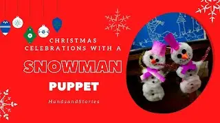 Upcycle Bottle Caps into a Snowman Puppet  - Adorable & Easy!