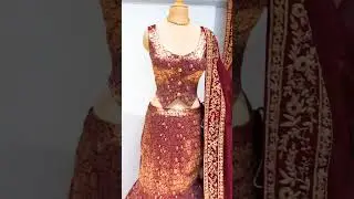 A structured corset vest an elegant mermaid skirt and a beautiful dori embroidery dupatta#collection