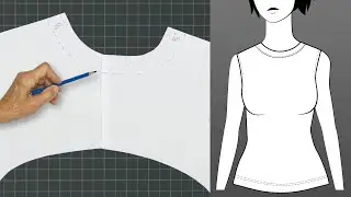 Drafting a Crew Neckline for Knits