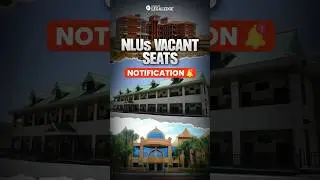 NLU Vacant Seats Alert: CNLU, HNLU & NUALS! #nluvacantseats