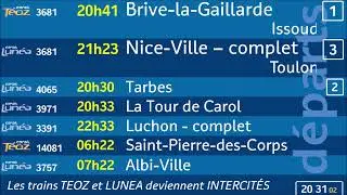 Annonce SNCF Corail T&eacute;oz et Lun&eacute;a deviennent INTERCIT&Eacute;S, le nouveau nom des trains classiques SNCF