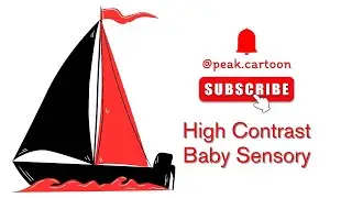 HIGH CONTRAST Baby Visuals | Black White Red Sensory Cards for Brain Development