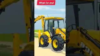 JCB vs Old Massey Tractor 🚜 | Funny Game Battle! 😂 #35M#funny #jcb #masseytractor #gaming #games