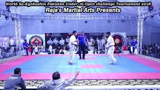 So-Kyokushin Pakistan Best tournament fight | Knockdown |