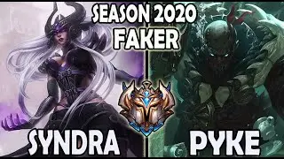 T1 Faker SYNDRA vs PYKE [ Mid ] Lol Ranked Korea