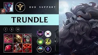 Trundle Support vs Rakan - KR Master Patch 25.24