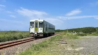 JR大湊線キハ100系200番台キハ100-204F 吹越駅ー有戸駅間