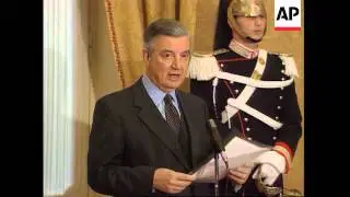 Italy-Lamberto Dini Tenders His Resignation As PM