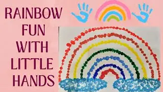 Rainbow Finger Painting 🌈 || Sensory Play for Toddlers 👋 || Pre-Writing Activities👩&zwj;🎨