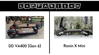 Ronin x Mini vs DD VA400  Single Hub Electric Kick Scooter Comparison