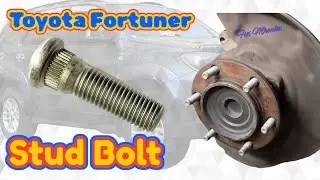 Replacing Front Wheel Stud Bolt of Toyota Fortuner