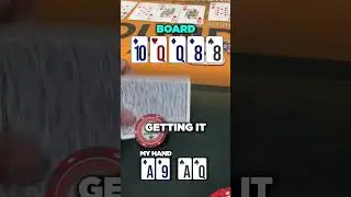 Absolutely DISGUSTING River Card (Day 39) #poker #pokervlog #shorts