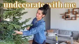taking down my christmas decorations + working on my 1st new years goal