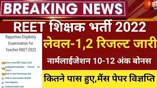 Reet Result 2022/reet Mains exam date 2022/reet latest news2022/reet news today/reet certificate2022