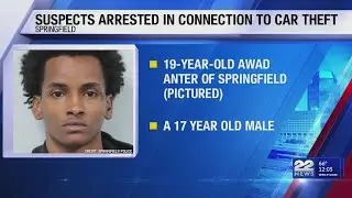 Springfield police arrest two suspects in stolen car after striking cruisers