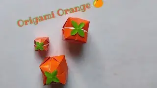 Origami Orange Tutorial | Easy Paper Fruit 🍊/آموزش اوریگامی پرتقال | ساخت میوه کاغذی ساده 🍊