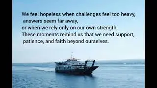 When Hope Is Fading.