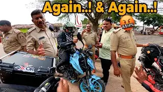 Karnataka Police Stopped Us💔😰| Again !! & Again !! | Kerala Ride | Tamil Motovlog | Tn Gypsy