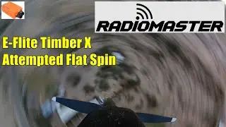 E Flite Timber X Attempted Flat Spin And Dodging Bushes!