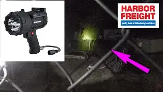 Brawn 400 Lumen Waterproof Rechargeable LED Spotlight||Harbor Freight