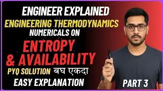 Entropy & Availability Numericals (PYQ) | Engineering Thermodynamics | Quick Exam Study sppu carryon