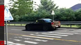 The same wild GT-R driver r34 downhill akina!