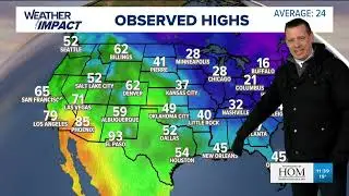 WEATHER: Temperatures dip behind our latest round of light snow