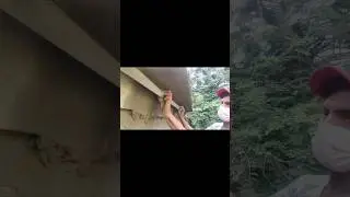 round plastering idea,how to round plaster,#shorts