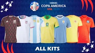 All 16 Teams Kits for CONMEBOL Copa America 2024 HOME & AWAY ft Argentina, Brazil | FAN Football