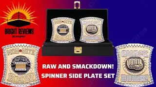 WWE Spinner RAW/ SMACKDOWN Sideplates vs. FIGURES INC Comparison | #wwe #wwebelt |BRIGHT REVIEWS 4K