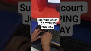 Supreme Court JCA TYPING test | JCT CLASSES JAIPUR | Typing New Batch | #answerkeys