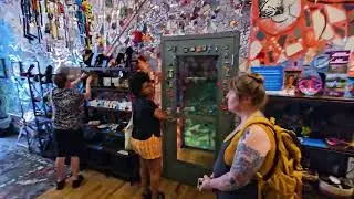 The Magic Garden Museum Has a Hidden Room. Philadelphia Walking Tour of Magic Garden 