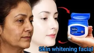 If you apply Vaseline on your face in this way your face will become younger &fair#vaseline #beauty 