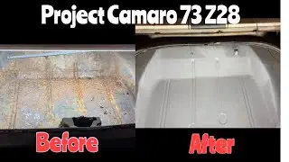 How to REPLACE Trunk floor  1973 Camaro Z28 #musclecars #camaro #fabrication