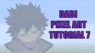 Minecraft Dabi Pixel Art Tutorial 7 FINAL (My Hero Academia)