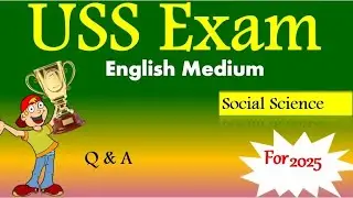 Uss exam social questions in English 2025 uss model question paper 2025 English uss question paper