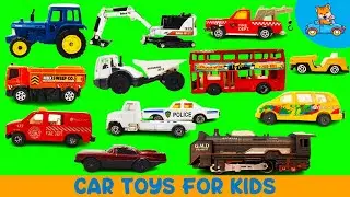 Learning Videos for Kids | Police Car, Fire Trucks & Toy Vehicles Rescue Stories