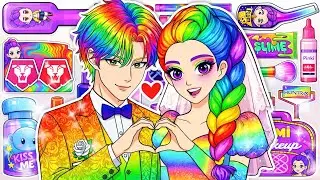 💖Paper DIY💖KPOP DEMON HUNTERS Rumi x Jinu Colorful Hair Care + Skincare + Makeup Blind Unboxing ASMR