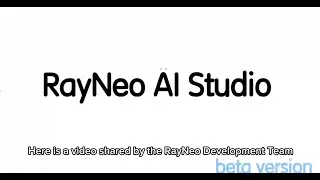 TCL RayNeo Open Platform and Intro to RayNeo AI Studio