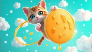 Super Kitty and the Flying Pancake Race | Fun Song for Kids | Cartoon Adventure Rhyme for Children