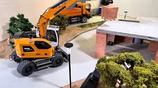 Liebherr 918 Compact RC-Bagger als Ersatz f&uuml;r den Baukran ☺️ #excavator #modellbau #modellbagger #rc