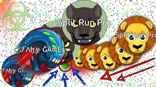 Agar.io - Insane FAB CLAN Montage (POPSPLIT, TRICKSPLIT, LINESPLIT & CANNONSPLIT) #FabRC