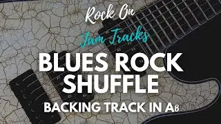 Ab Minor Shuffle Blues Rock Guitar Backing Track