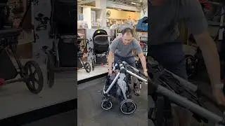 How to open and close the Cybex Gazelle stroller.