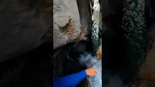 #tricky #jump in #canyoning #pontirone #ticino #tessin #adventure #outside #bayern #diving