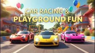 Kids Car Racing & Playground Fun | DuaKidzTV | Family-Friendly